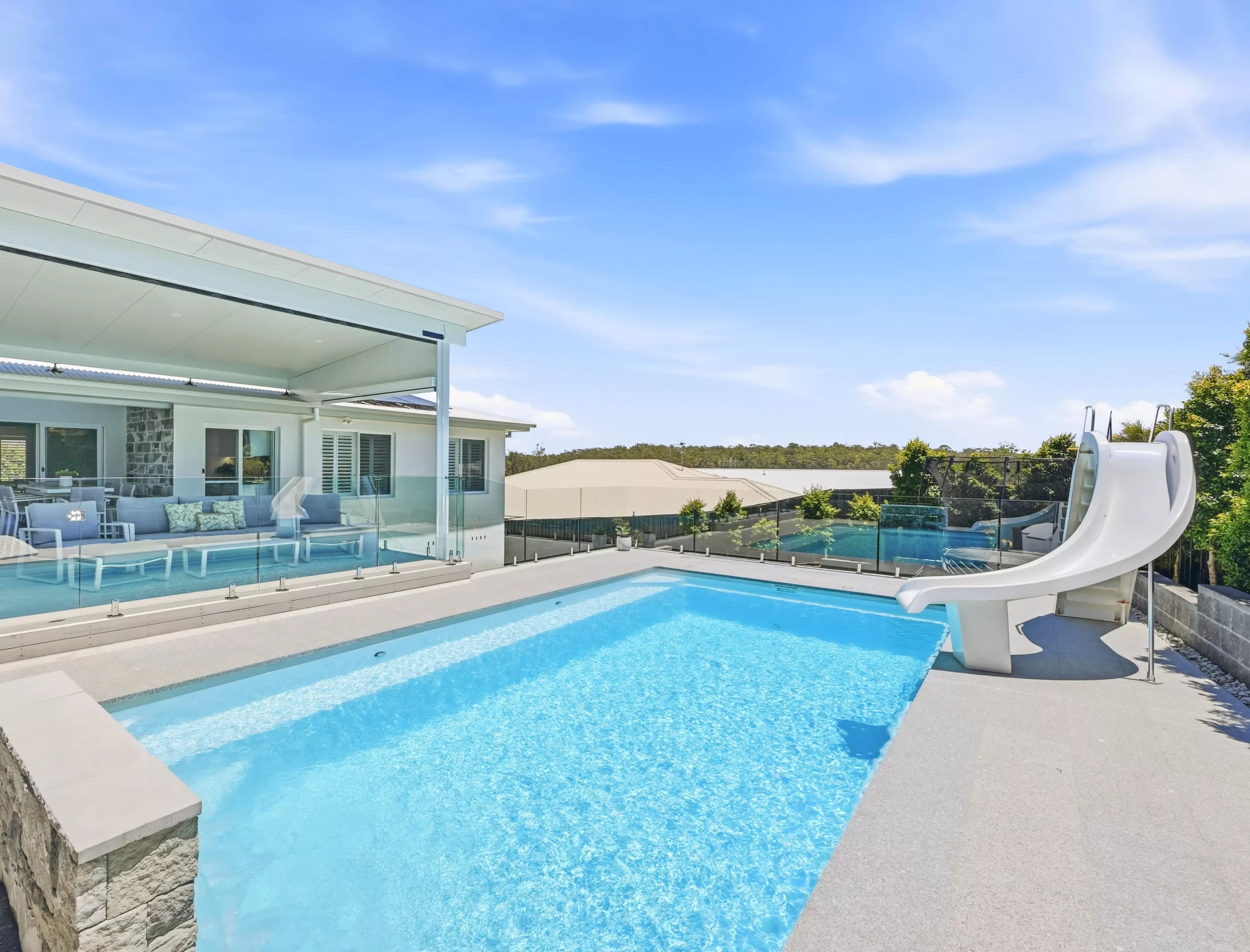 Octagonal stone paving on the Mid North Coast